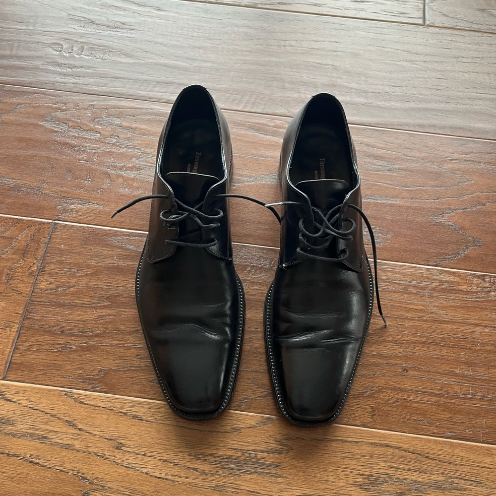 Ermenegildo Zegna Black Oxford Shoes with Glossy Finish - Picture 11 of 15